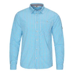 FRILUFTS AWARUA L/S SHIRT Herren Outdoor Hemd MEDITERRANIAN BLUE