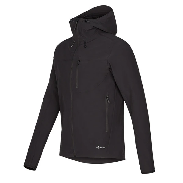 FRILUFTS ENNSKRAXN HOODED SOFTSHELL JACKET Herren Softshelljacke CAVIAR 2 FRILUFTS ENNSKRAXN HOODED SOFTSHELL JACKET Herren Softshelljacke CAVIAR - Image 2