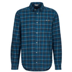 FRILUFTS KANGIARA L/S SHIRT Herren Outdoor Hemd DARK SAPPHIRE/ESTATE BLUE CHEC