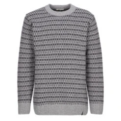 FRILUFTS KARAKOL KNITTED SWEATER Herren Wollpullover EBONY