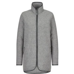 FRILUFTS REILA KNITTED FLEECE LONGJACKET Damen Fleecejacke SMOKED PEARL