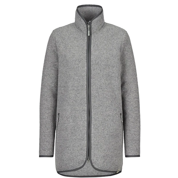 FRILUFTS REILA KNITTED FLEECE LONGJACKET Damen Fleecejacke SMOKED PEARL 1 FRILUFTS REILA KNITTED FLEECE LONGJACKET Damen Fleecejacke SMOKED PEARL
