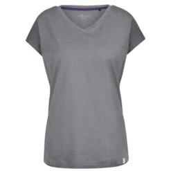 FRILUFTS LESJA LEISURE T-SHIRT Damen T-Shirt SMOKED PEARL MELANGE