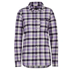 FRILUFTS RINDAL L/S SHIRT Damen Outdoor Hemd NIGHT SHADE/CHALK VIOLET CHECK